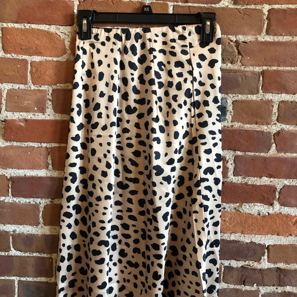 silk midi skirt